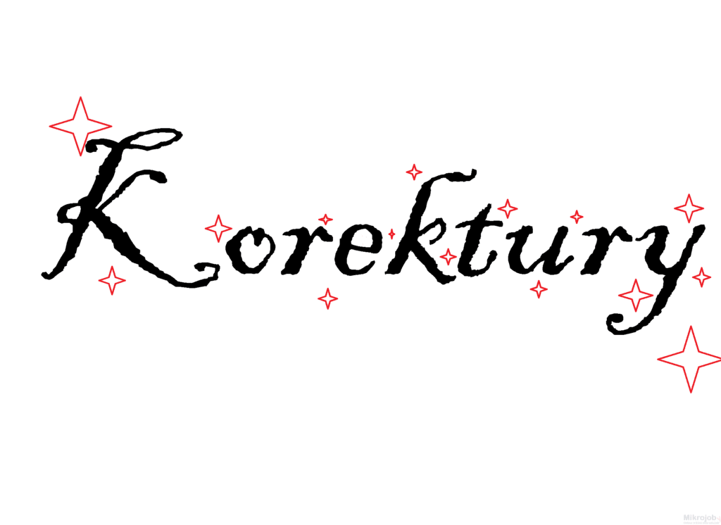 Korektura (pravopis, gramatika, návaznost textu atp.)