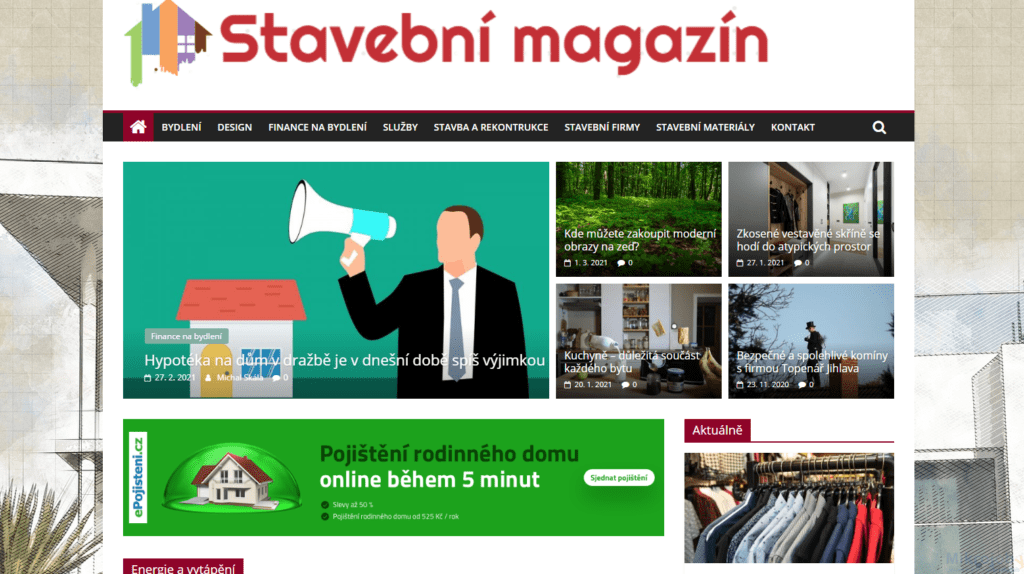 Publikace 10 PR článků na internetových magazínech