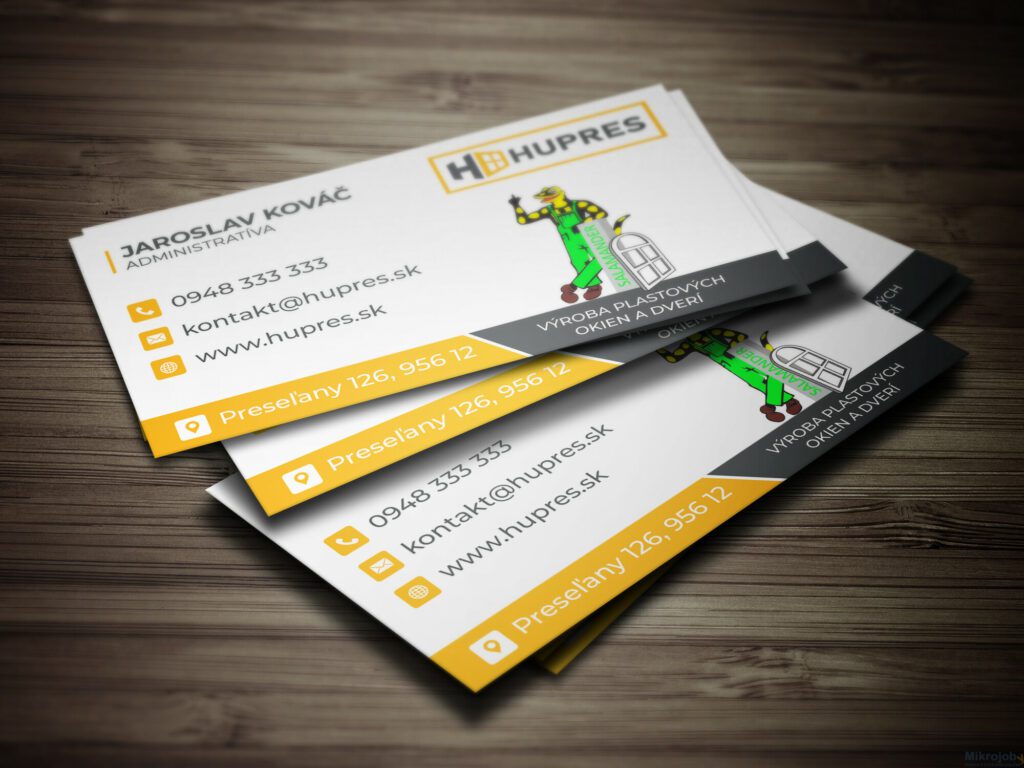 Profesionálna vizitka – možnosť doobjednať LOGO, TLAČ