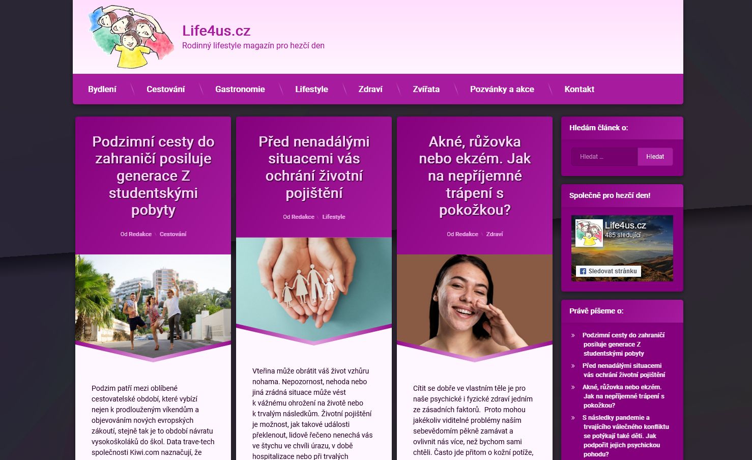 20251Publikace článku v slovenském lifestyle magazínu