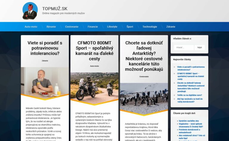Publikace článku v SK mužském magazínu