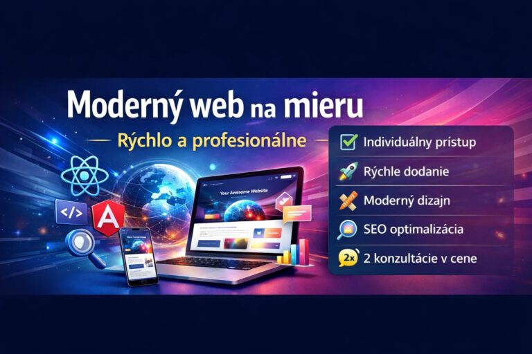 Moderní single-page web na míru – SEO-friendly